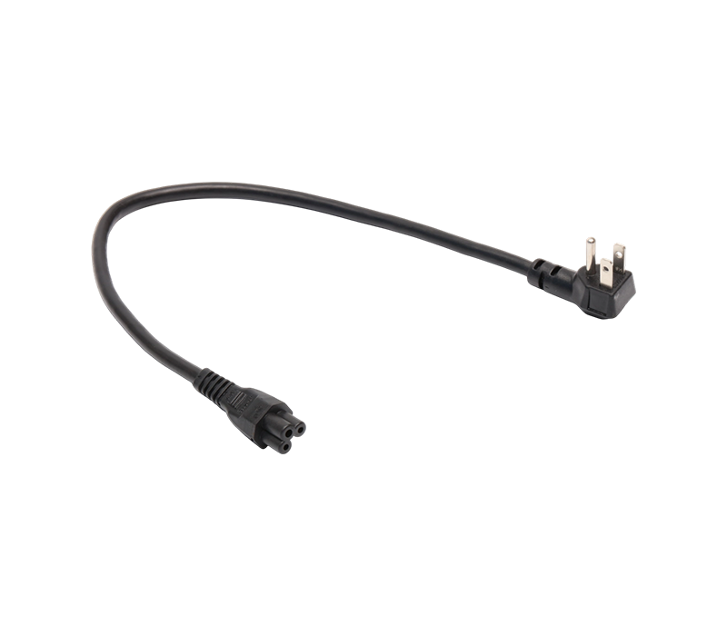 JT-3B+JT-ST2B/ST2B 15A 125V Americký standardní 3kolíkový 90stupňový zásuvný konektor pro IEC C5